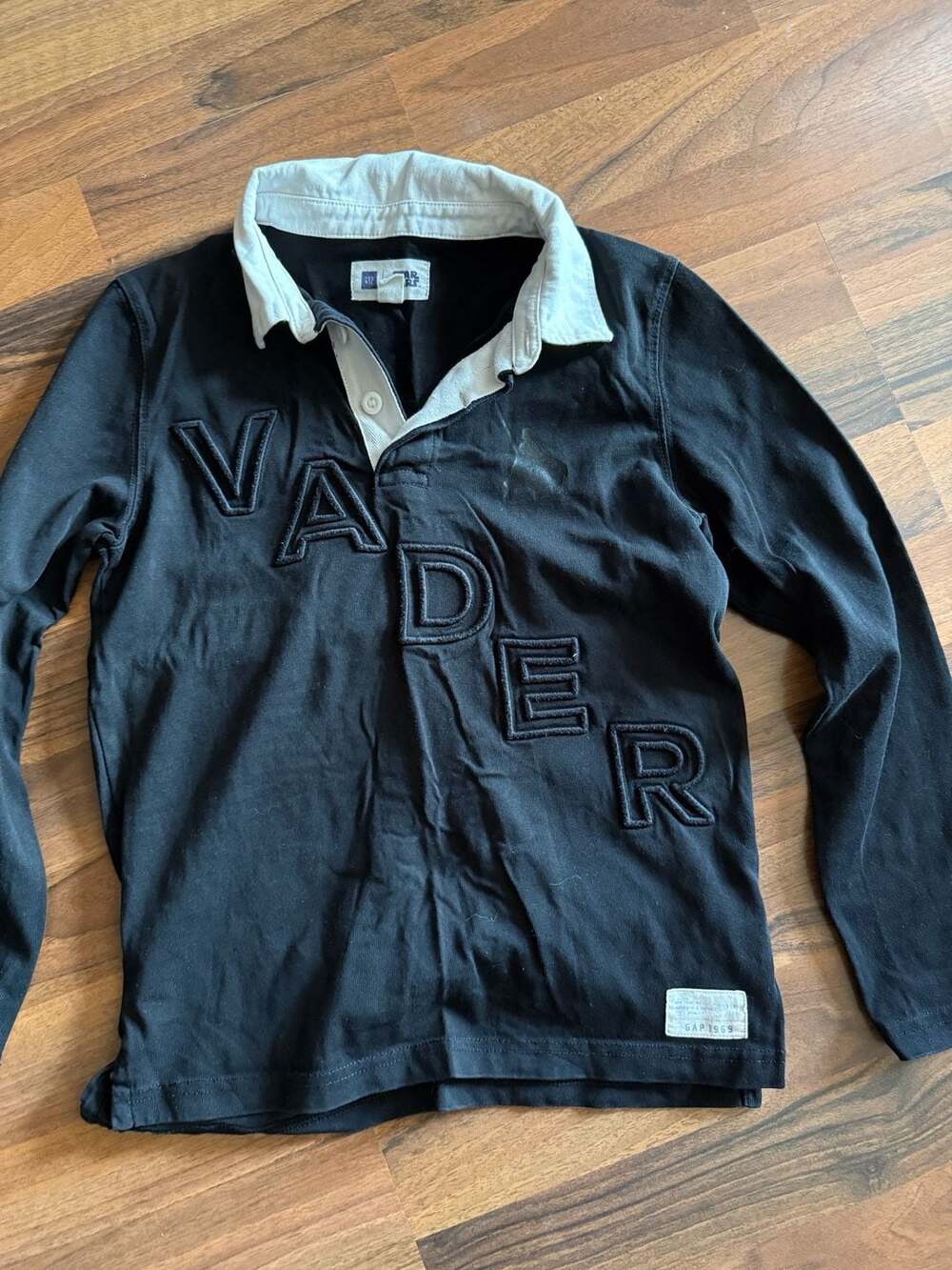 GAP Star Wars Vader Long Sleeve Rugby Shirt
